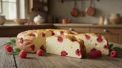 Puszysta zapiekanka z twarogu bez mąki – idealny, lekki deser